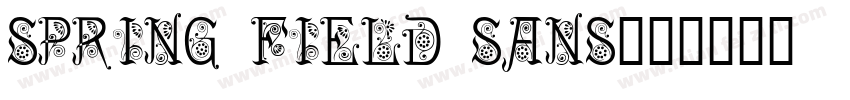 spring field sans字体转换